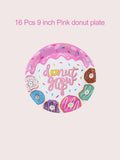 Donut 16pcs Pattern Disposable Plate