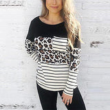 Brooklyn Leopard Long Sleeve Shirt - White
