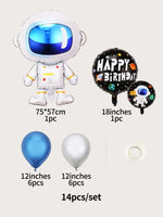 Astronaut Birthday Balloon Set - 14pcs