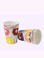 Donut Disposable Paper Cups - 8pcs