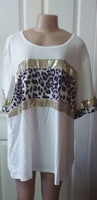 Esme Sequin Leopard T-shirt - Plus Size