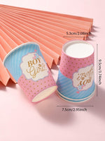Gender Reveal - Dotted - Paper Cups 16 pcs