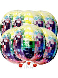 Glitter Ball Printed Balloon - 2pcs