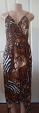 Leslie Leopard Wrap Maxi Dress With Slit