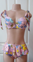 Maui Floral Print Ruffled Bikini