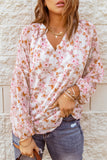 Bryn Floral White Puff Sleeve Top