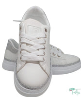 Pierre Cardin Chantilly Sneakers - White/Silver