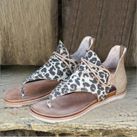 Jessi Animal Print Sandal - Light Brown