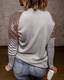Madison Long sleeve Sequin top